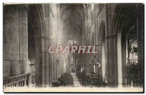 Rodez Cartes postales La cathedrale Interieur