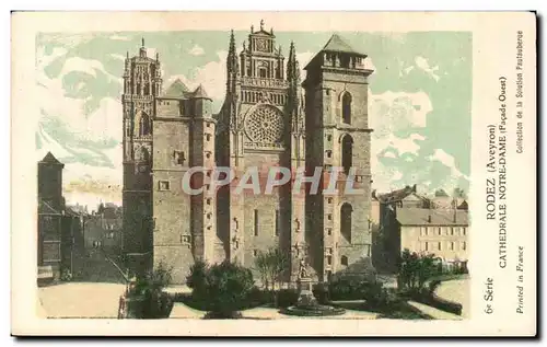 Ansichtskarte AK Rodez Cathedrale Notre DAme