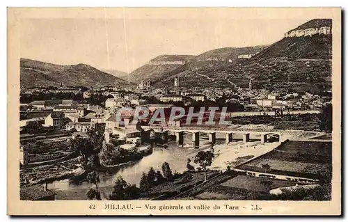 Cartes postales Millau Vue generale et vallee du Tarn