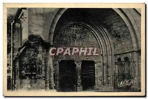 Cartes postales Beaulieu sur Dordogne Portail de l'eglise St Pierre
