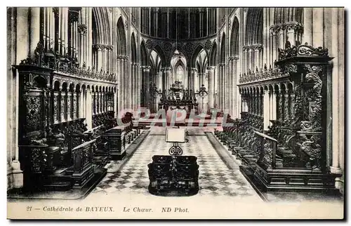 Cartes postales Bayeux Cathedrale Le choeur