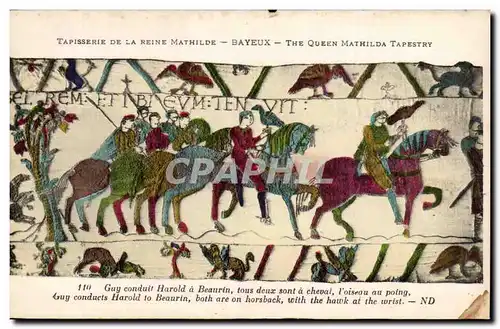 Cartes postales Bayeux Tapisserie de la Reine Guy conduit Harold a Beaurin