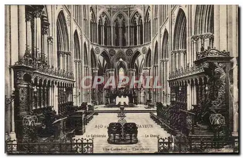 Cartes postales Bayeux La cathedrale Le choeur