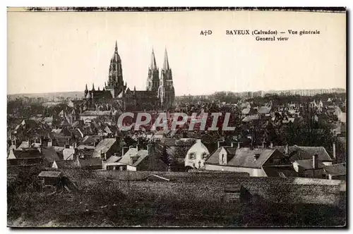 Cartes postales Bayeux Vue generale