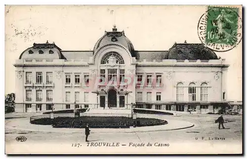 Cartes postales Trouville Facade du casino