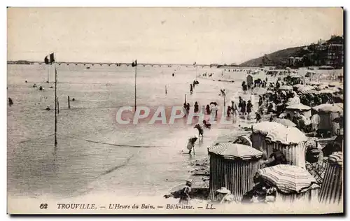 Ansichtskarte AK Trouville L&#39heure du bain