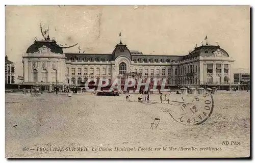 Ansichtskarte AK Trouville Le casino municipal Facade sur mer