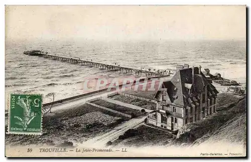 Cartes postales Trouville La jetee promenade