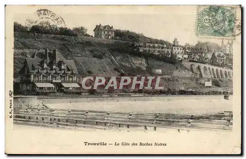 Cartes postales Trouville La cote des Roches noires