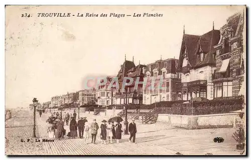 Ansichtskarte AK Trouville La reine des plages Les planches