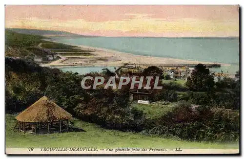 Cartes postales Trouville Deauville Vue generale prise des Fremonis