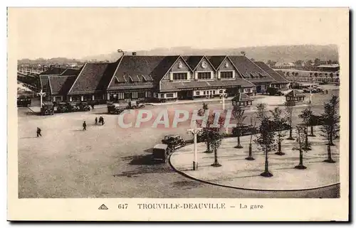 Cartes postales Trouville Deauville La gare