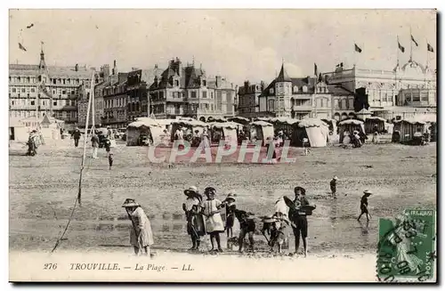 Cartes postales Trouville La plage