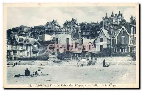 Cartes postales Trouville Reine des plages Villas de la plage