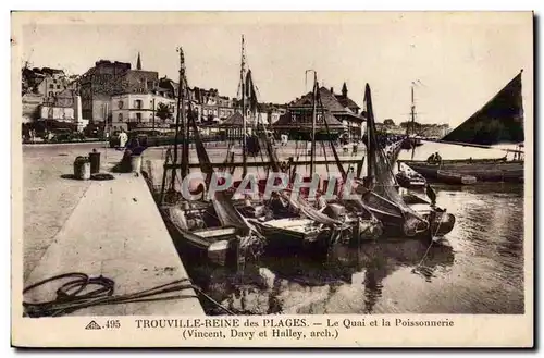 Ansichtskarte AK Trouville La reine des plages Le quai et la poissonnerie