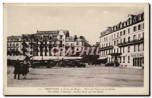 Cartes postales Trouville Place du casino et les hotels