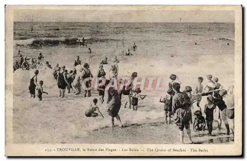 Cartes postales Trouville La reine des plages Les bains