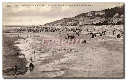 Ansichtskarte AK Trouville La plage a l&#39heure du bain