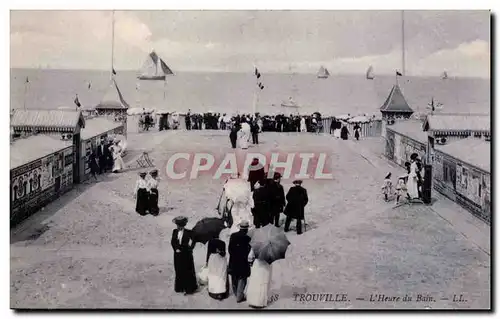 Cartes postales Trouville L&#39heure du bain