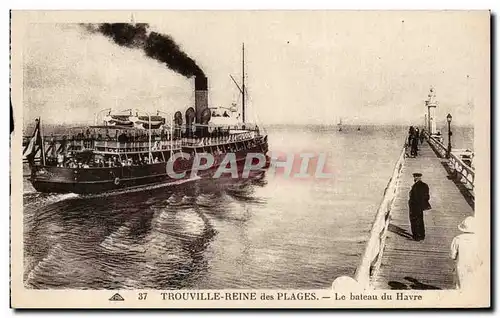 Cartes postales Trouville Le bateau du Havre