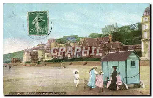 Cartes postales Trouville Chalets et villas de la plage