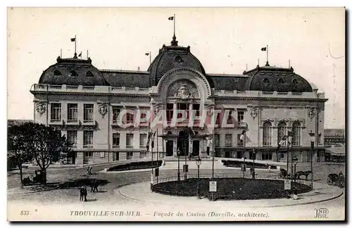 Cartes postales Trouville Facade du casino (Durville)