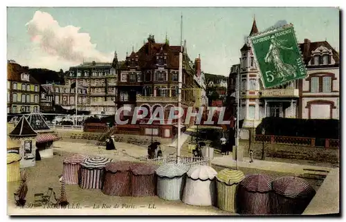 Cartes postales Trouville La rue de Paris