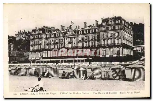 Cartes postales Trouville La reine des plages L&#39hotel des roches noires