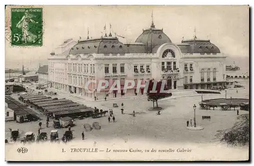 Ansichtskarte AK Trouville Le nouveau casino vu des nouvelles Galeries