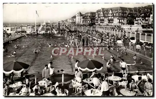 Cartes postales moderne Trouville La reine des plages La piscine et la plage