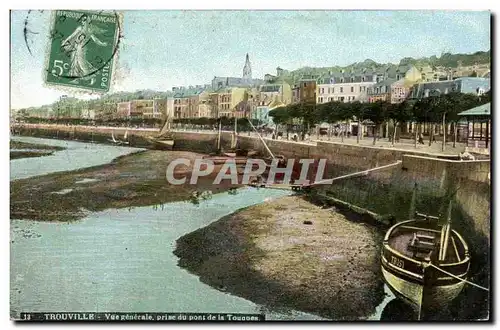 Ansichtskarte AK Trouville Vue generale prise du pont de la Touques