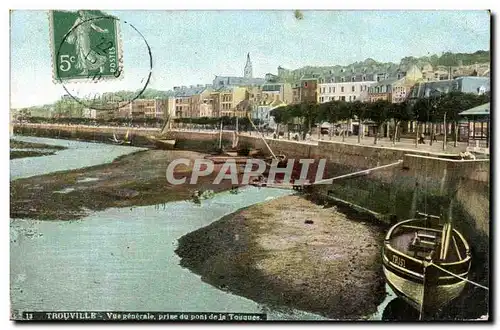 Ansichtskarte AK Trouville Vue generale prise du pont de la Touques