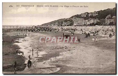 Cartes postales Trouville La reine des plages La plage a l&#39heure du bain