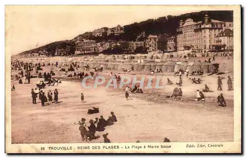 Ansichtskarte AK Trouville La reine des plages La plage a maree basse