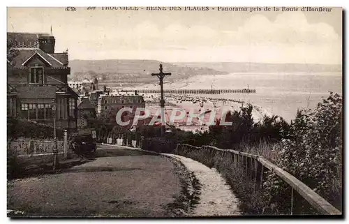 Cartes postales Trouville Panorama prise de la route d&#39Honfleur