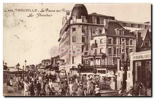 Cartes postales Trouville La reine des plages Les planches