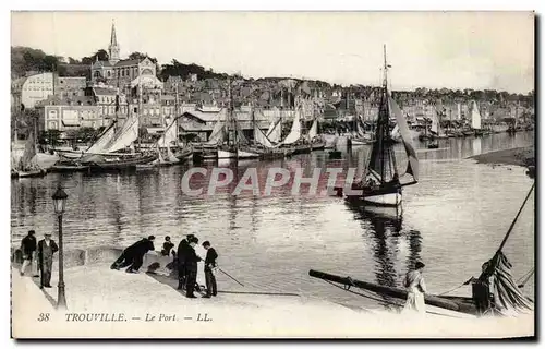 Cartes postales Trouville Le port