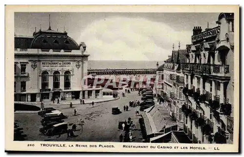 Ansichtskarte AK Trouville La reine des plages Restaurant du casino et les hotels