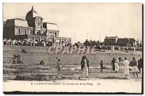 Cartes postales Cayeux sur Mer Le casino vu de la plage