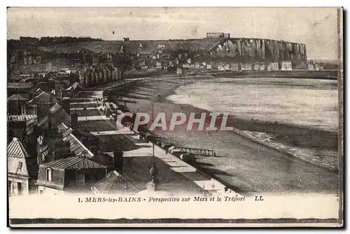 Cartes postales Mers les Bains Perspective sur Mers et le Treport