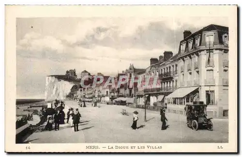 Cartes postales Mers les Bains La digue et les villas