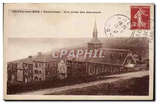 Cartes postales Onival sur Mer Vue prise des hauteurs