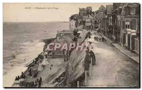 Cartes postales Ault L&#39esplanade de la plage