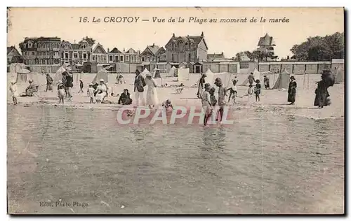 Cartes postales Le Crotoy Vue de la plage au moment de la maree