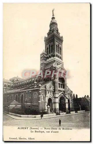 Ansichtskarte AK Albert Notre Dame de Brebieres La basilique vue d&#39ouest