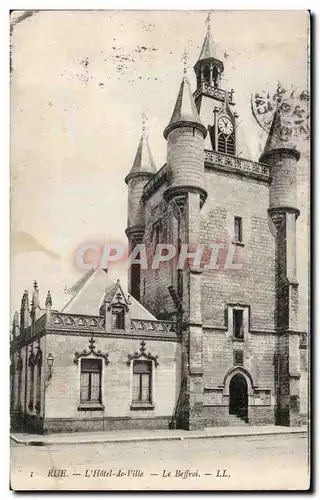 Cartes postales Rue L&#39hotel de ville le beffroi