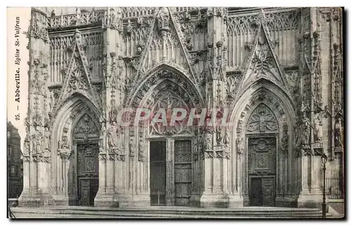 Cartes postales Abbeville Eglise St Vulfran