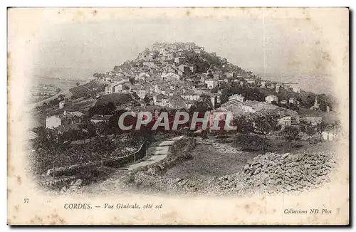 Cartes postales Cordes Vue generale