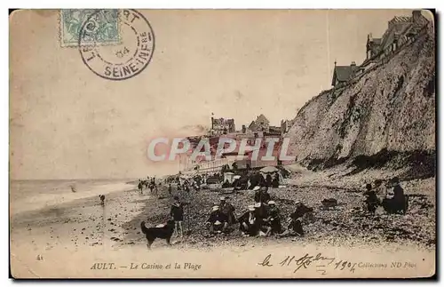 Cartes postales Ault Le casino de la plage