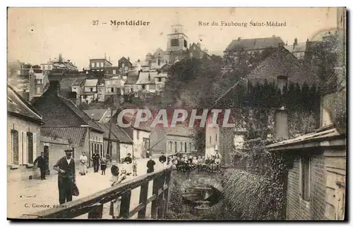 Cartes postales Montdidier Rue du faubourg St Medard